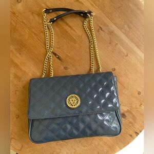 Anne Klein Periwinkle Blue Quilted Crossbody Bag